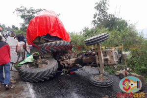 धनकुटाको कार्कीछापमा ट्याक्टर दुर्घटना, चालक र सह-चालकको घटनास्थलमै मृत्यु 