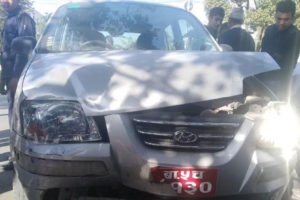 सिंहदरबारमा सवारी दुर्घटना