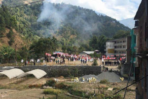 प्रचण्ड र ओलीले सम्बोधन गर्ने सभास्थलनजिकै बम विस्फोट