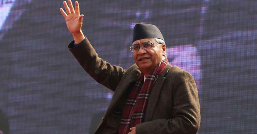 हङकङमा बाथरुममा लडेका देउवाको दायाँ हात भाँचियो