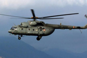 मतदान केन्द्रमा बम विष्फोट हुन थालेपछि हेलिकप्टरबाट गस्ती