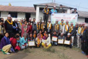 धनकुटाको डाँडाबजार नेपालकै पहिलो पूर्ण सरसफाई उन्मुख घोषणा