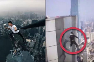 चाइनिज ‘डेर्डइभिल क्लाइम्बर’को खतरनाक स्टन्टका क्रममा मृत्यु !