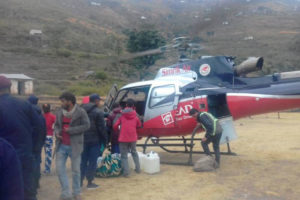 कालिकोटमा हेलिकोप्टरद्वारा सुत्केरीको उद्धार