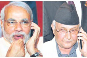 ओलीलाई भावी प्रधानमन्त्रीका रूपमा मोदीको शुभकामना