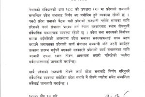 सरकारले भन्यो-प्रदेशको अस्थायी राजधानी तोकिन्छन्