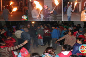 धनकुटा बजारमा मशाल जुलुश प्रदर्शन, बिहिबार धनकुटा बन्द घोषणा