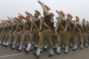 गणतन्त्र दिवसमा भारतीय सैनिकको परेड प्रदर्शन