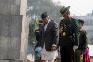 प्रधानमन्त्री देउवाद्वारा शहीदमा श्रद्धाञ्जलि