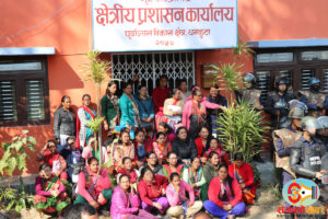 धनकुटेलीद्धारा सुरक्षा घेरा तोड्दै क्षेत्रीय प्रशासनमा तालाबन्दी