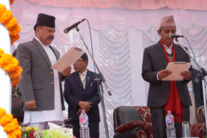 प्रदेश नं ४ का मुख्यमन्त्री, सभामुख र मन्त्रीद्वारा शपथ ग्रहण