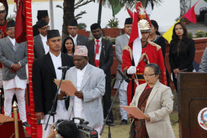 प्रम ओलीको पहिलो चरणको तीन सदस्यीय मन्त्रिपरिषद् समावेशी