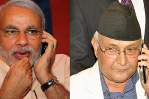 प्रधानमन्त्रीलाई भारतीय प्रधानमन्त्री मोदीको बधाई, भारत भ्रमणको निम्तो