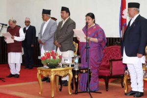 राष्ट्रपतिबाट ज्येष्ठ सदस्य लाई शपथ