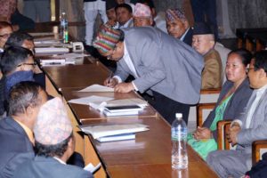 नेता महराद्वारा सभामुखको उम्मेद्वारी दर्ता