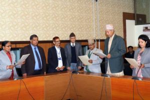 तीन सदस्यद्वारा शपथ ग्रहण, राष्ट्रपति निर्वाचनमा मतदान गर्न नपाउने