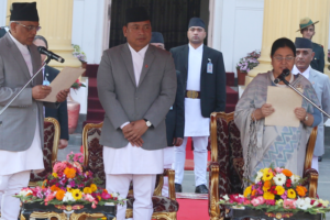 नवनिर्वाचित राष्ट्रपति भण्डारीद्वारा शपथ ग्रहण