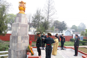 राष्ट्रपति भण्डारीद्वारा शहीदलाई श्रद्धाञ्जलि