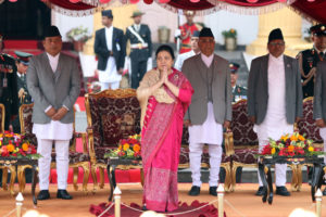 उपराष्ट्रपतिद्वारा पदभार ग्रहण