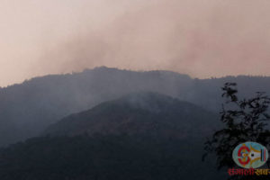 धनकुटा आगलागी अपडेट: दुई घर, चार गोठ र दर्जन चौपाया जले, आगो अनियन्त्रित