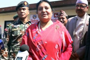 मेरो कार्यकाल खुला किताबजस्तो छः राष्ट्रपति भण्डारी