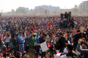 भारतले बनाएको किर्तिमान तोड्न टुँडिखेलमा उर्लियो मानवसागर