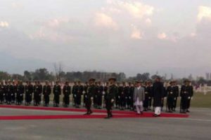 पाकिस्तानी प्रधानमन्त्रीलाई टुँडिखेलमा गार्ड अफ अनर