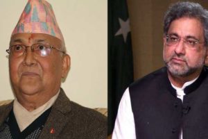 प्रधानमन्त्री ओली र अब्बासीबीच भेटवार्ता शुरु