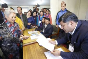 काँग्रेस नेत्री राईद्वारा राष्ट्रपतिमा उम्मेदवारी दर्ता