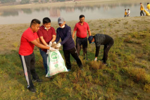 नारायणी नदी सफाइ अभियान दशौँ हप्तामा