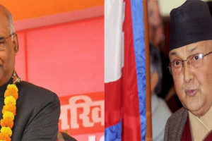 भारतीय राष्ट्रपति र प्रम ओलीबीच आज भेटवार्ता हुने