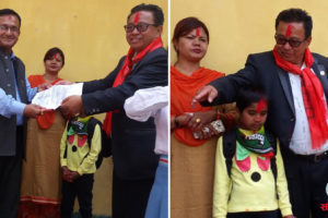 चौविसेका अनाथ बालिकाको अभिभावक बने सांसद राई