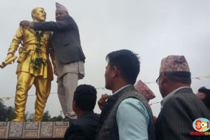 धनकुटामा प्रजातान्त्रिक आन्दोलनका सेनानीको सालिक निर्माण