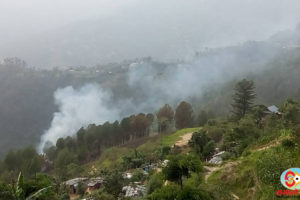 धनकुटा बजार नजिक बनमा आगलागी