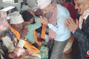 धनकुटामा पाँच जना जेष्ठ नागरिकलाई सम्मान