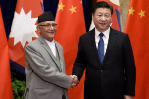 प्रधानमन्त्री ओली र चिनियाँ राष्ट्रपति सीबीच भेटवार्ता