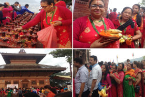 सन्तानेश्वर मन्दिरमा श्रदालुको भीड