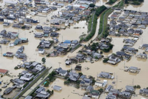 जापानमा बाढीबाट मृत्यु हुने १५६ पुगे
