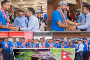 नेपाली राष्ट्रिय क्रिकेट टोली लण्डन प्रस्थान