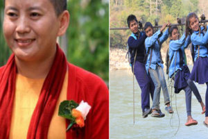 गायिका आनी छोइङ डोल्माद्वारा तुइन विस्थापनका लागि प्रधानमन्त्रीलाई एक करोड हस्तान्तरण