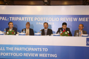 एडीबी सहयोगका आयोजनाबारे त्रिपक्षीय बैठक