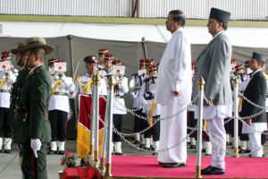 बिम्स्टेक शिखर सम्मेलनमा भाग लिन श्रीलङ्काका राष्ट्रपति काठमाडौँमा