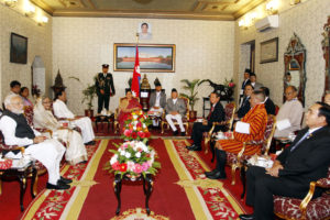 छ देशका राष्ट्राध्यक्ष तथा सरकार प्रमुख राष्ट्रपति भवनमा