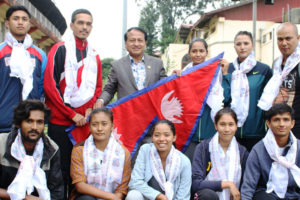 नेपाली बास्केटबल टोली श्रीलंका प्रस्थान