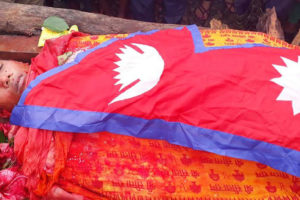 शहीद खुनाको महाकाली नदीमा दाहसंस्कार