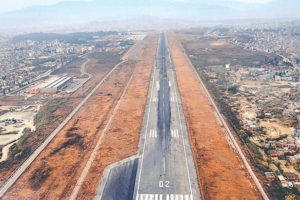 अन्तर्राष्ट्रिय विमानस्थलको धावनमार्ग मर्मत शुरु, सेवा सामान्य अवस्थामै