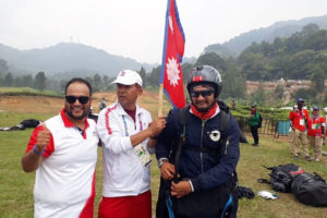 एशियाडः प्याराग्लाइडिङमा नेपाललाई रजत पदक