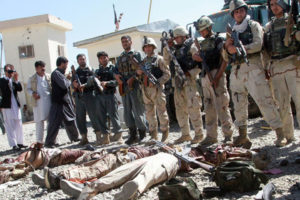 शहर कब्जा गर्नेक्रममा चौध सुरक्षाकर्मी मारिए