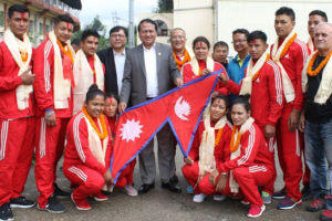 नेपाली जुडो टोली थाइल्यान्ड प्रस्थान