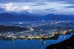 पानी रङको शहर पोखरामा पानी रङका कला